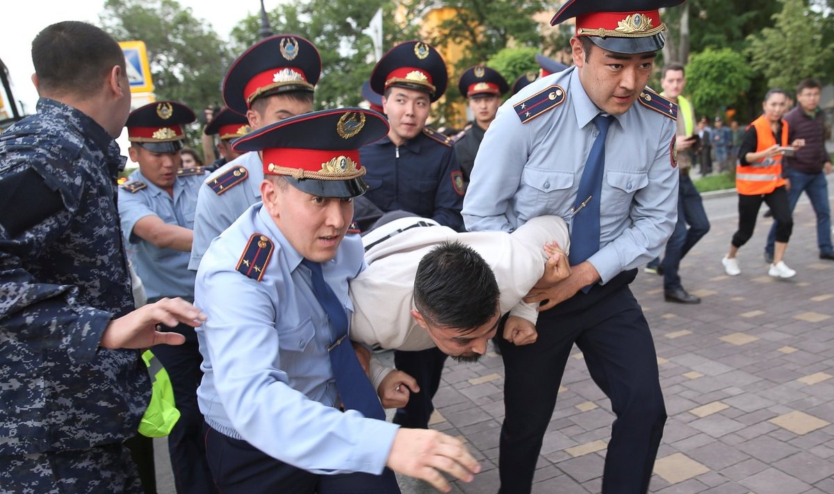 Protestas prieš naują valdžią Kazachstane