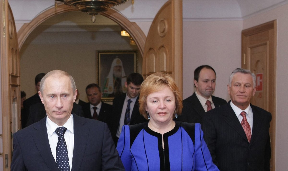 V.Putinas su žmona Liudmila
