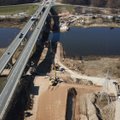 Naujas magistralės tiltas per Nerį beveik baigtas