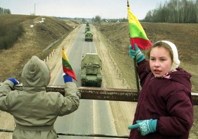 Rusų kariai palieka Lietuvą