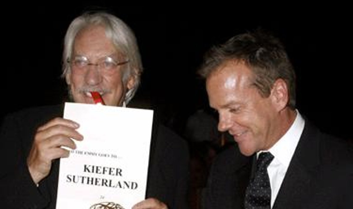 Aktorius Kieferis Sutherlandas pelnė net dvi „Emmy“ statulėles 