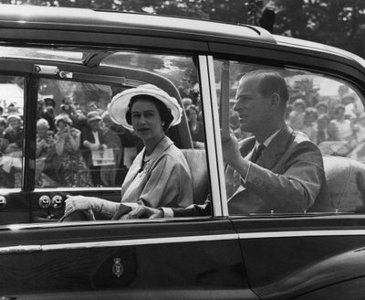 Princas Philipas ir karalienė Elžbieta