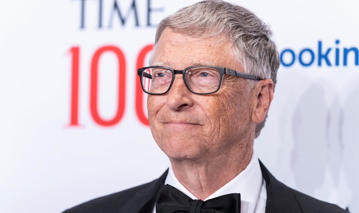 Niujorkas - 2022 m. birželio 8 d.: Billas Gatesas dalyvauja „Time 100" iškilmėse