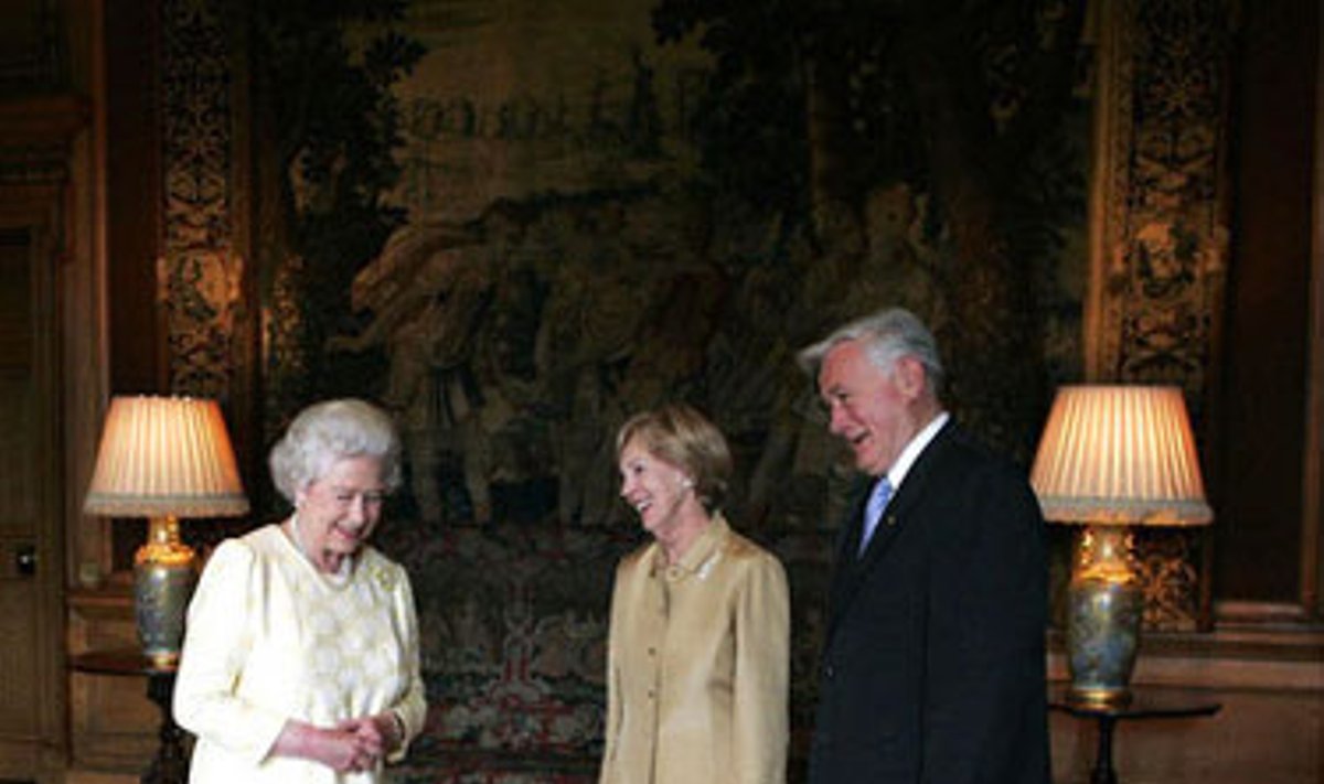 Adamkai ir karalienė Elžbieta II