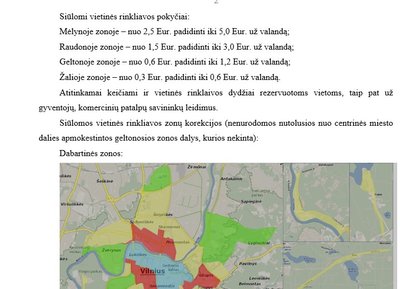 Numatomi nauji įkainiai už automobilių stovėjimą Vilniuje