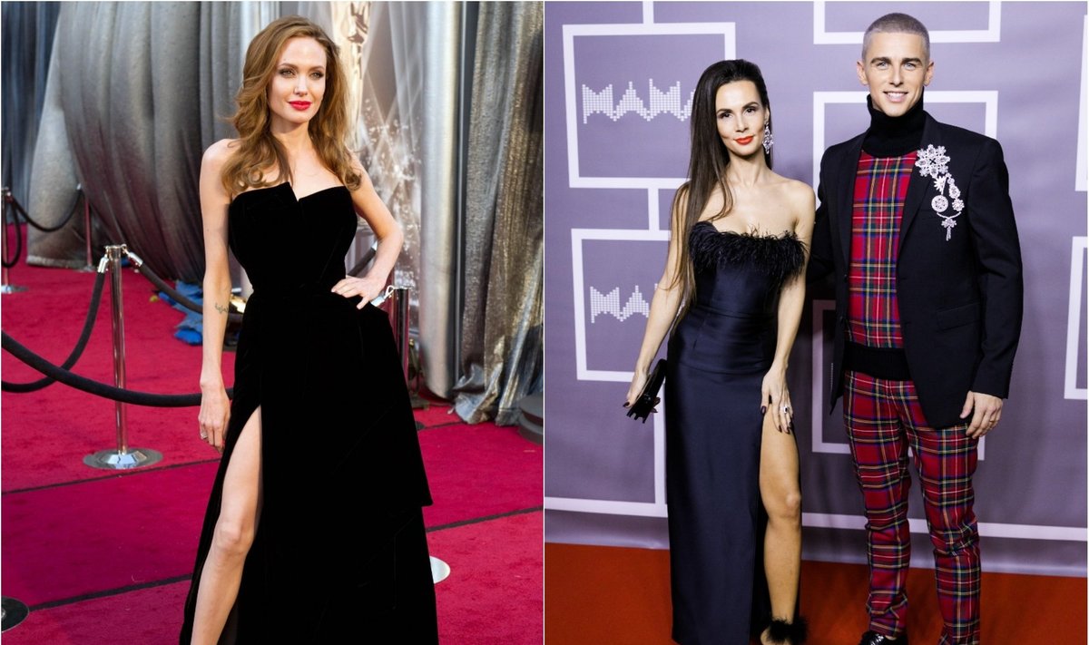 Angelina Jolie, Veronika ir Donatas Montvydai