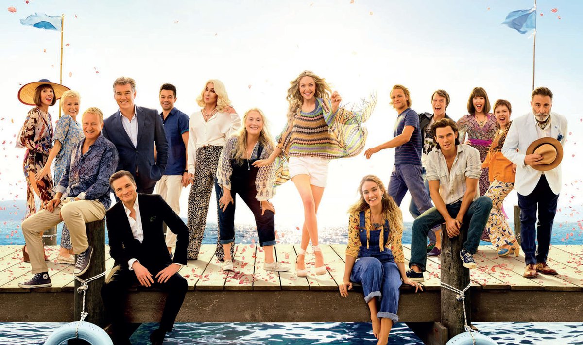 Filmo "Mamma Mia! Štai ir mes" plakatas
