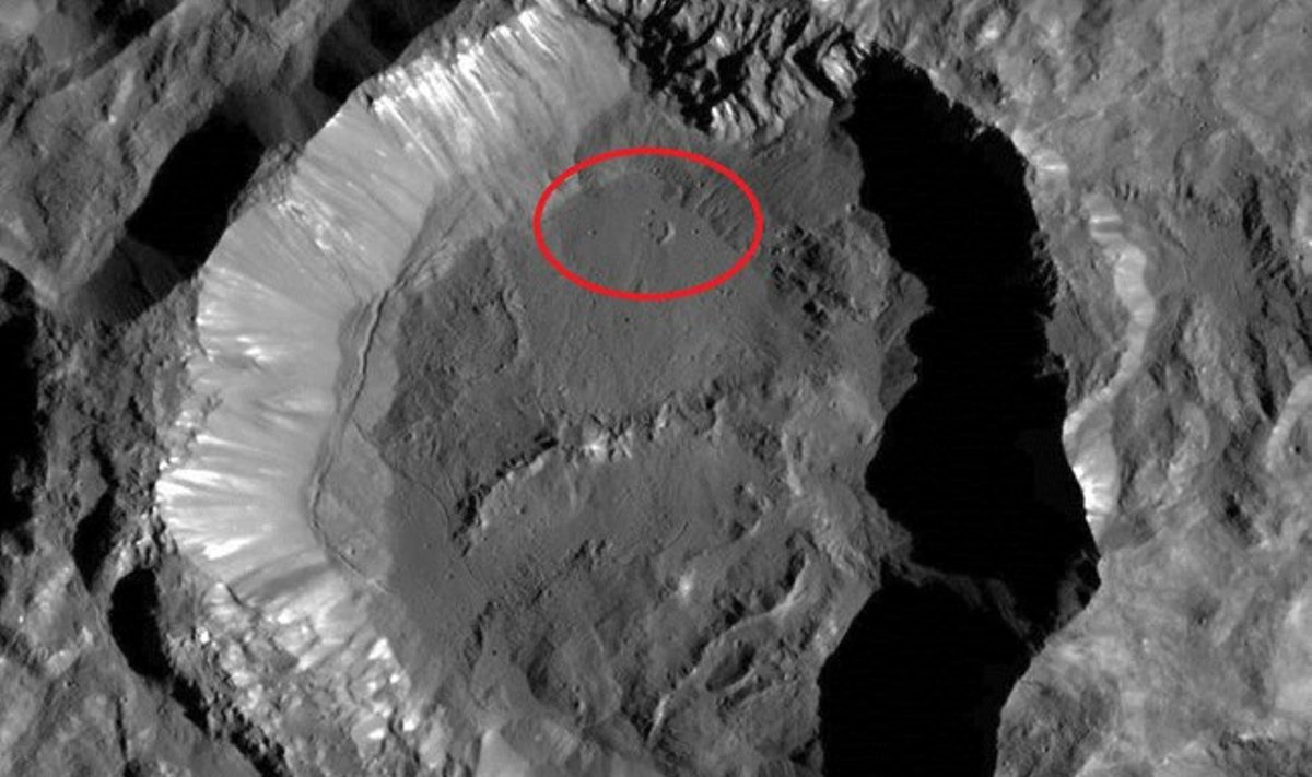 Kupalos krateryje pastebėta 3-akė šypsenėlė 