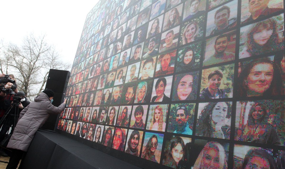 Memorialas Irano numušto lėktuvo aukoms Kijeve