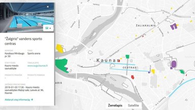 Naudinga: sukurtas žemėlapis, kuriame rodomi visi Kaune vykdomi ir planuojami projektai