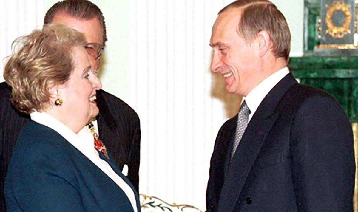 Madeleine Albright ir Vladimiras Putinas