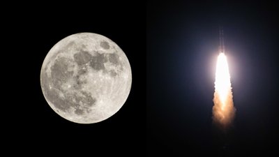 Mėnulis ir raketa. Asociatyvi Scanpix nuotr.