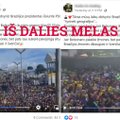 Brazilai vaizdo įraše džiaugiasi ne dėl Bolsonaro priešinimosi PSO iniciatyvoms