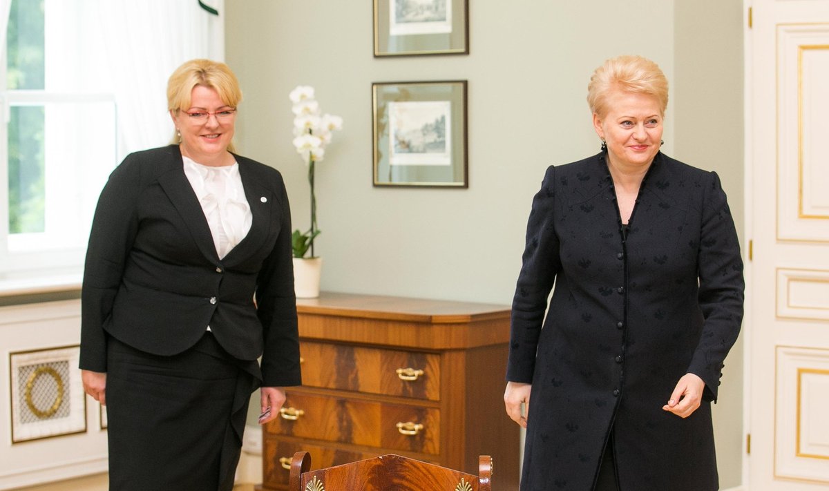 Algimanta Pabedinskienė and Dalia Grybauskaitė