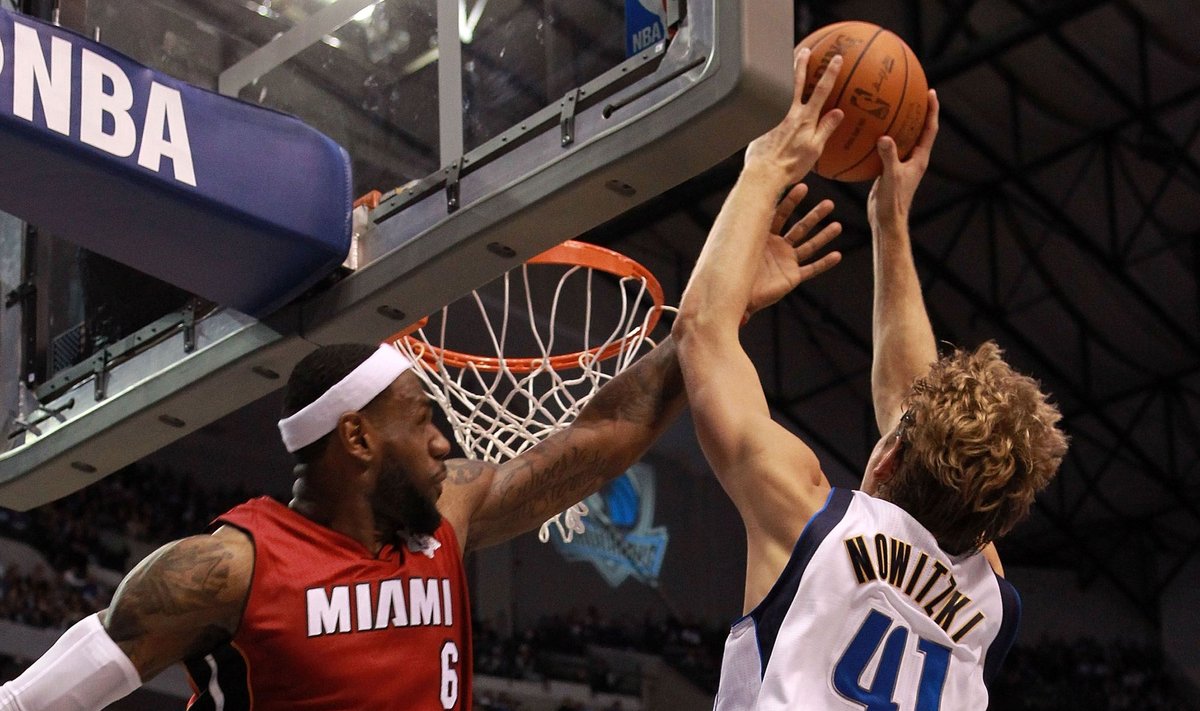 LeBronas Jamesas ir Dirkas Nowitzki