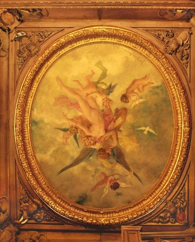Freska lubose virš paradinių laiptų