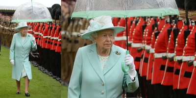 Karalienė Elžbieta II ir jos skėtis