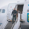Ukraine’s Zelensky arrives in Vilnius