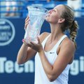 Čekė P. Kvitova apgynė teniso turnyro JAV čempionės titulą