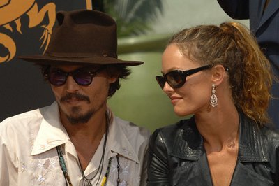 Johnny Deppas ir Vanessa Paradis