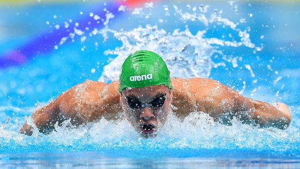 Plaukikas Duškinas Vengrijoje įvykdė olimpinių žaidynių B normatyvą