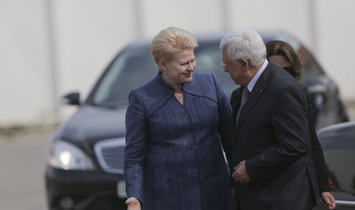 Dalia Grybauskaitė, Mahmoud Abbas
