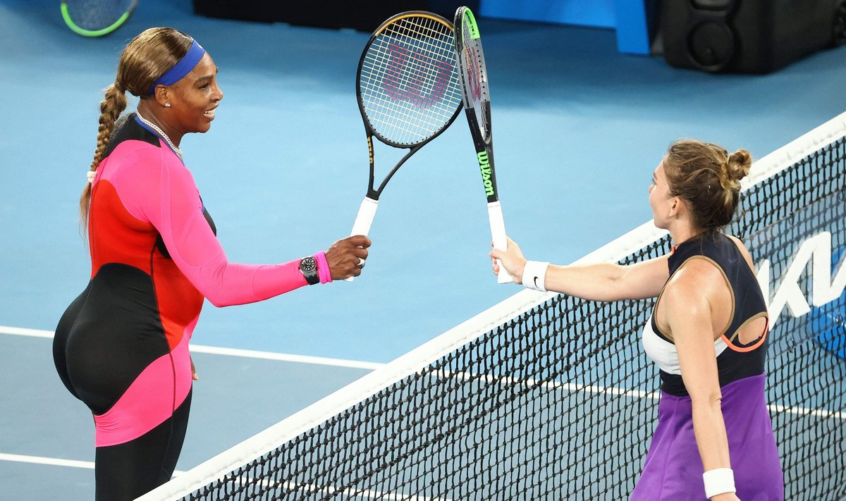 Serena Williams ir Simona Halep