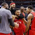 NBA lygoje - paskutinę sekundę išplėšta „Raptors“ klubo pergalė