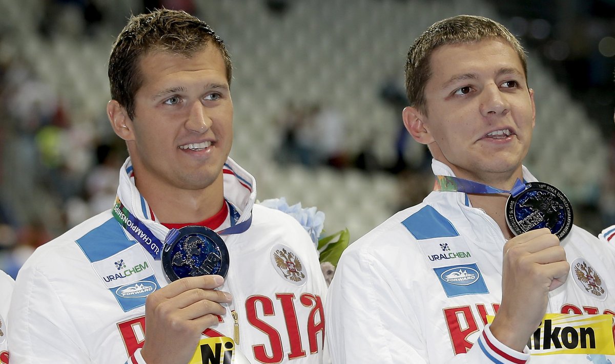 Nikita Lobincevas (kairėje) ir Vladimiras Morozovas