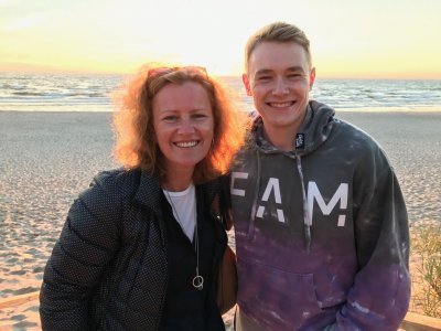 Eglė Aukštakalnytė-Hansen su sūnumi Miku