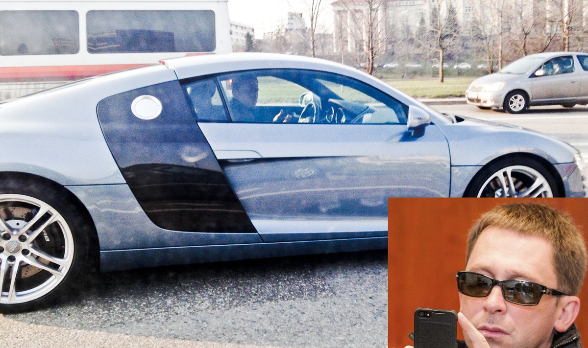 Egidijus Dragūnas su Audi R8