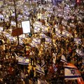 Izraelyje į protestus prieš teismų reformą susirinko dešimtys tūkstančių žmonių