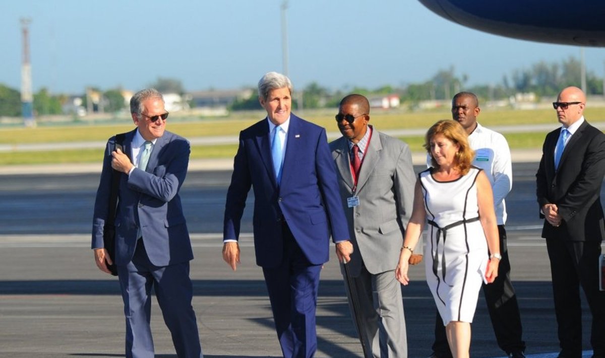 J. Kerry istorinis vizitas į Kuba