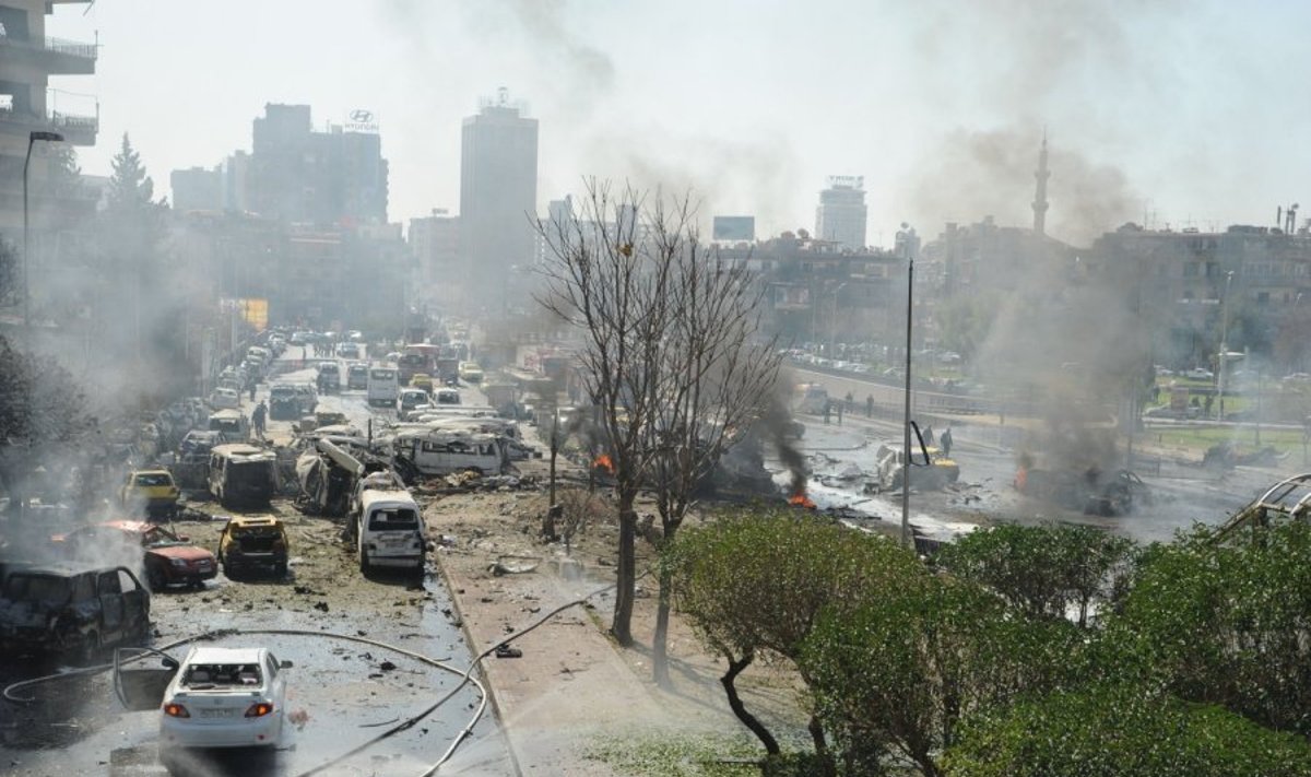 Sirijos sostinę sudrebino galingas sprogimas