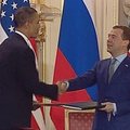 JAV ir Rusijos prezidentai pasirašė branduolinės ginkluotės mažinimo sutartį