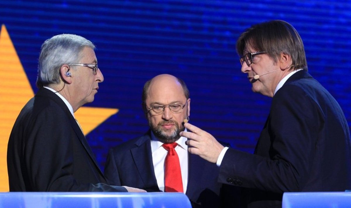 J. C. Junckeris, M. Schulzas, G. Verhofstadtas