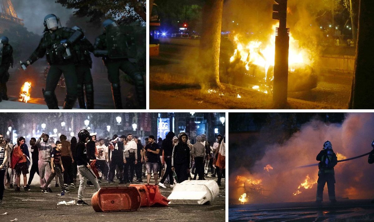 Chaosas Paryžiuje (AP/AFP/Reuters/Scanpix nuotr.)