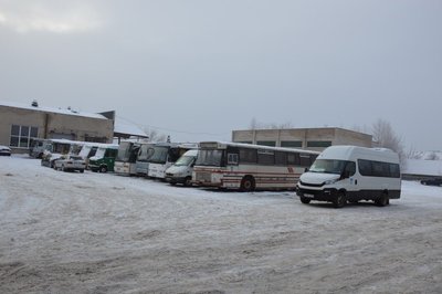 Utenos autobusų parkas // K. Sakaitės nuotr.