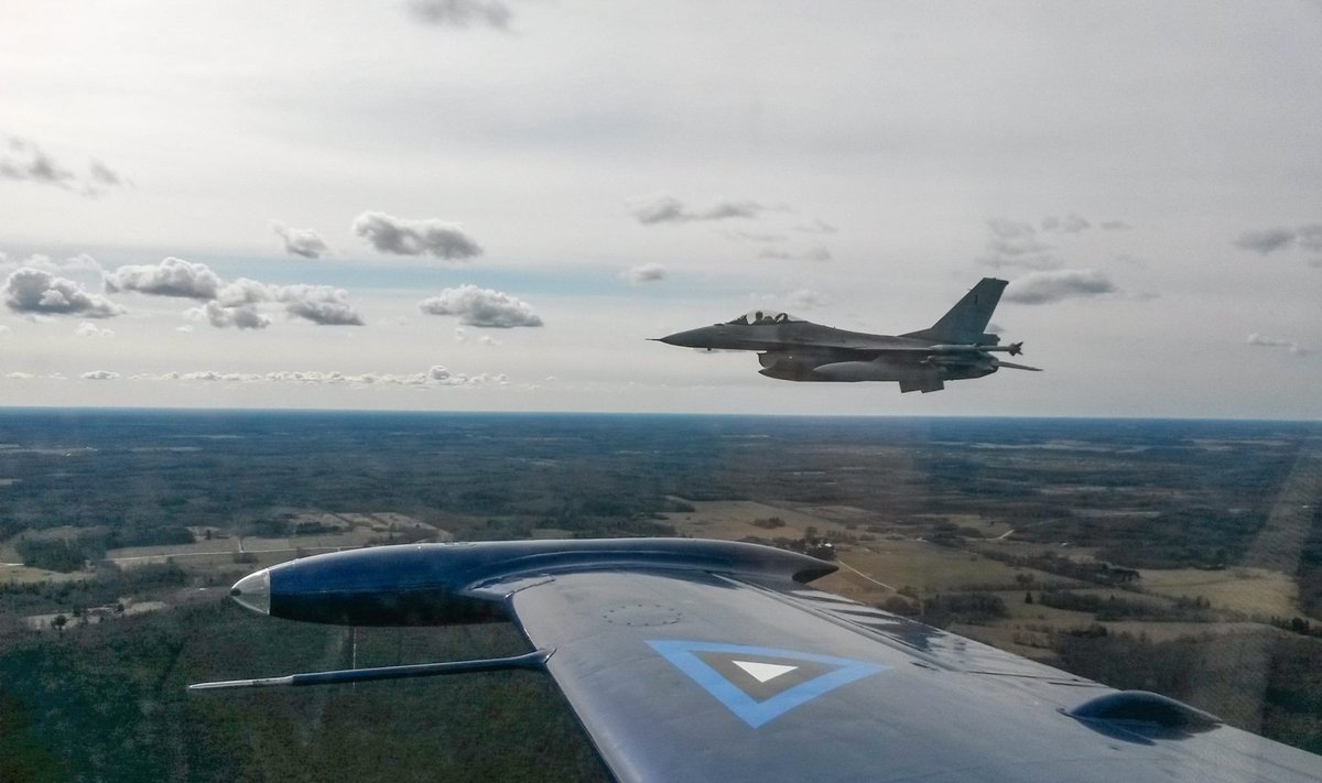 Belgium fighter jets escorting Russian fighter jets
