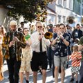 Gatvės muzikos dieną Vilniuje užbaigė griausminga pučiamųjų instrumentų eisena