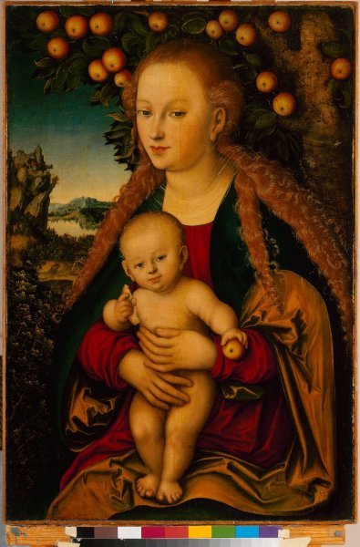 Paveikslas "Madona su Kūdikiu po obelimi"