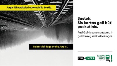 LTG grupės reklaminė kampanija „Saugūs bėgiai“