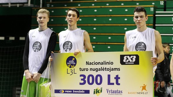 Didžiausią žiemos krepšinio 3x3 turnyrą Lietuvoje laimėjo šiauliečiai