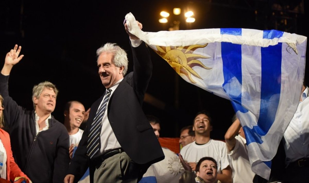 Urugvajaus prezidentu išrinktas Tabare Vazquezas 