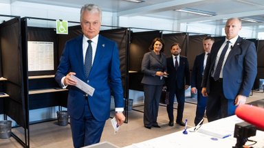 Prezidentas Gitanas Nausėda balsavo EP rinkimuose