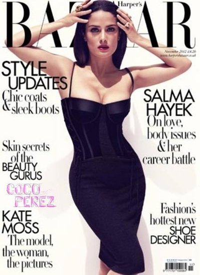 Salma Hayek "Harper's Bazaar" viršelyje
