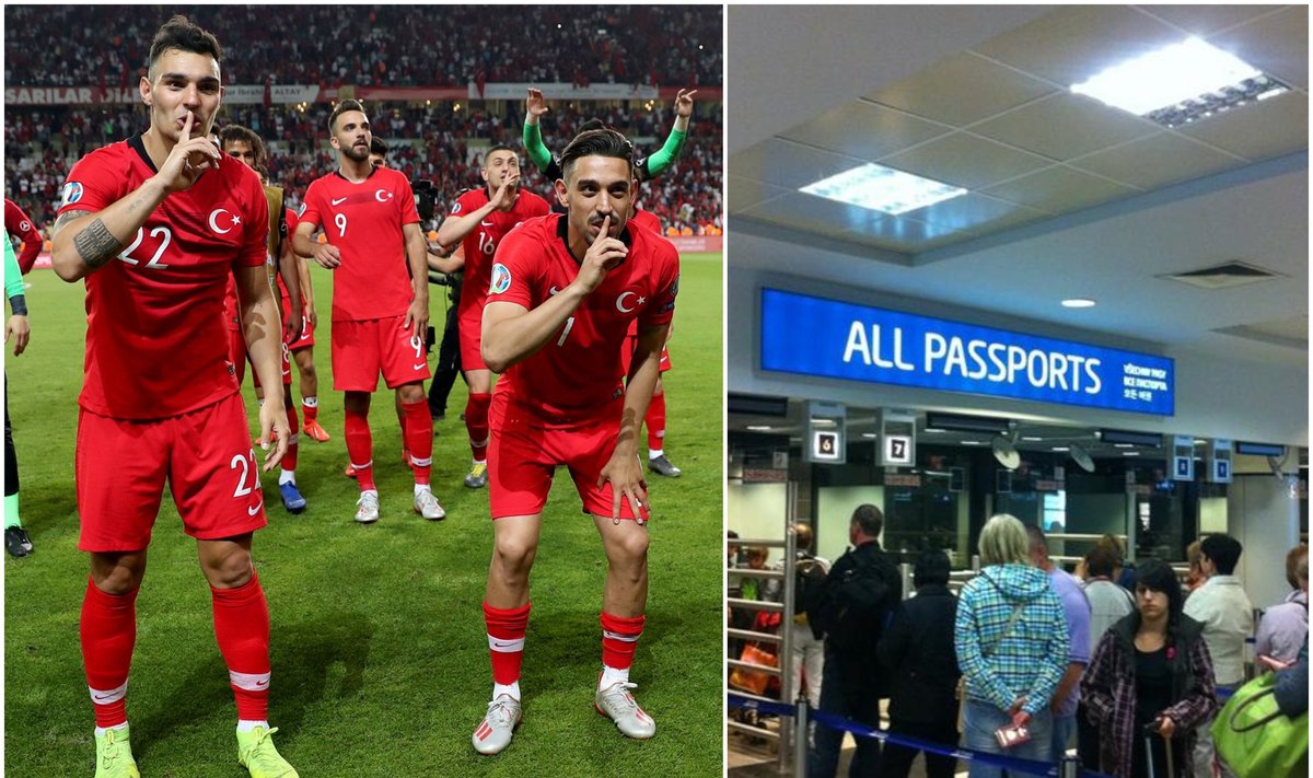 Turkijos futbolininkai buvo įstrigę Reikjaviko oro uoste