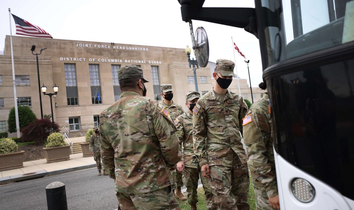 JAV nacionalinė gvardija baigė saugoti Kapitolijų