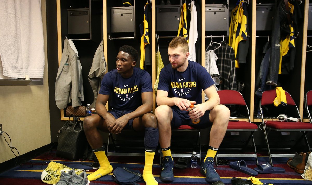 Victoras Oladipo ir Domantas Sabonis