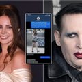 Smurtu prieš moteris kaltinamas Marilyn Mansonas įsivėlė į naują skandalą: nutekintose žinutėse šaipomasi iš Lanos Del Rey kūno